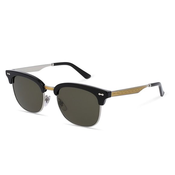 NEW * Gucci GG0055s metal cat-eye top-cover shades